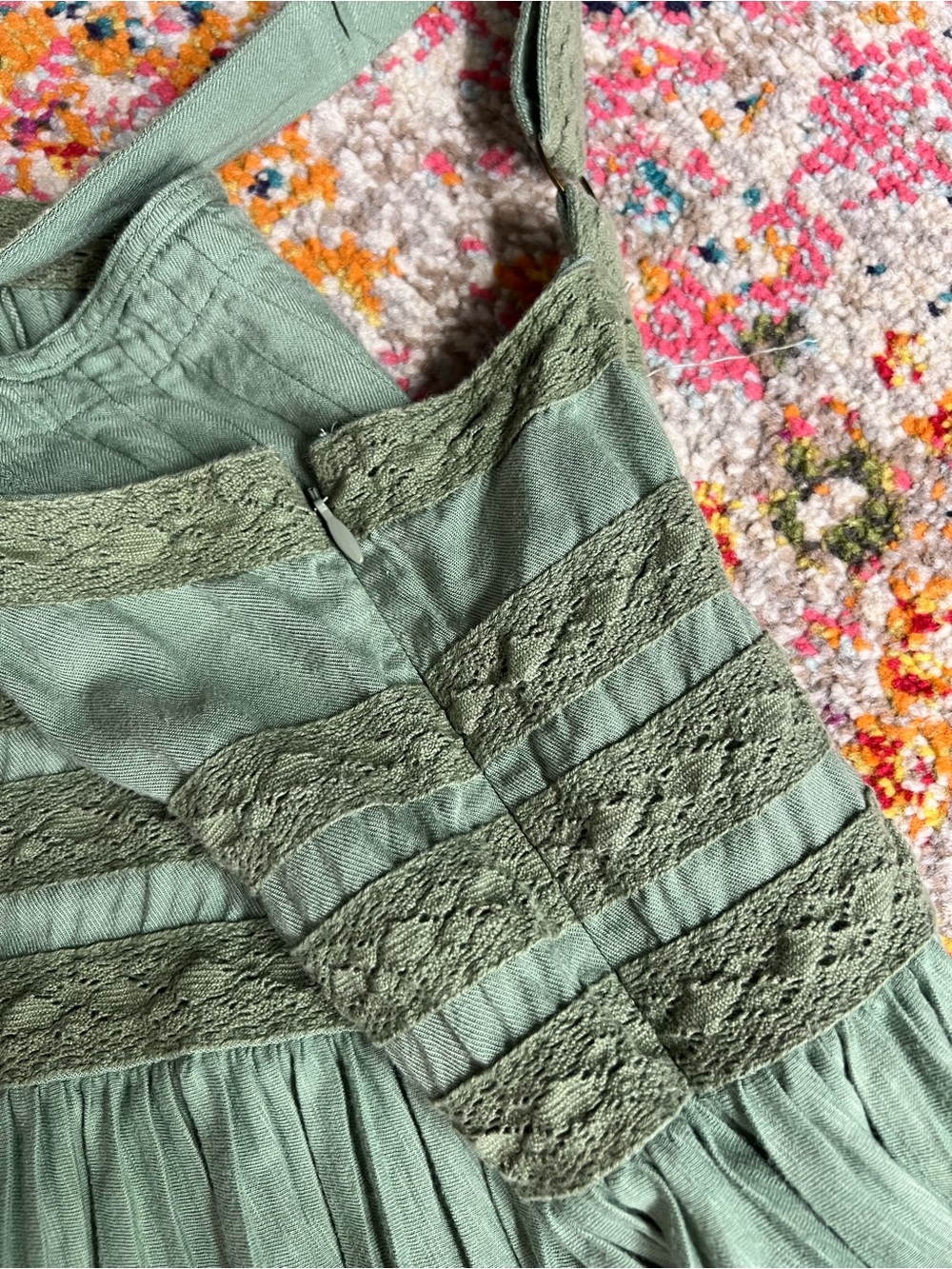 Matilda Jane Dresses w/ Joanna Gaines Green Grass Roots Sundress Cotton Medium - Picture 9 of 11